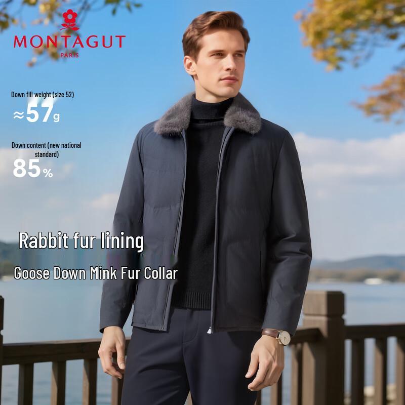 

Парка мужская MONTAGUT с воротником из норки и подкладкой из гусиного пуха и кроличьего меха 3XL