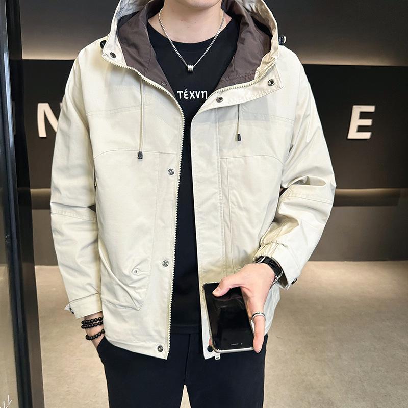 Men's Casual Spring Hooded Jacket B320-2517 with Quality Inspection Report