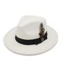 Dragon And Phoenix Top Hat Fashion Bow Top Hat Peach Heart Top Big Brim Beige White Jazz Top Hat