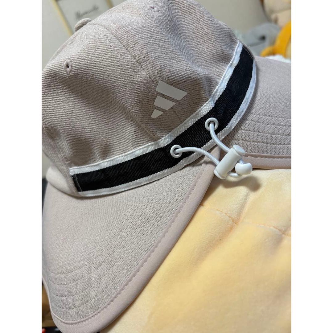 Used adidas Golf Linear Logo Wide Brim Cap Sun Visor