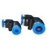 Right Angle Pneumatic Air Hose Connector 90° Plastic Elbow PV-4/6/8/10/12/16 Quick Plug