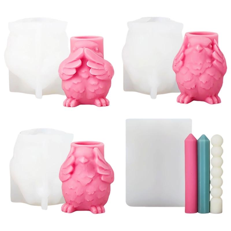 Round Silicone Candlestick Mold Portable Accessory for Making Unique Home Decoration for Column Candle and Tealights