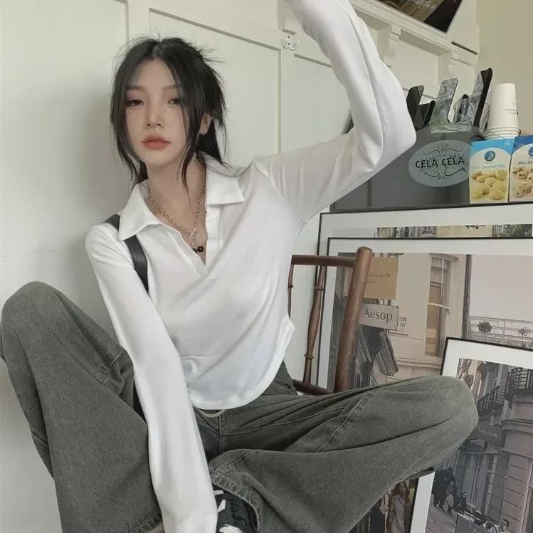 Women's Slim Fit Long-Sleeved T-Shirt: New Spring & Autumn Fashionable Design Shirt