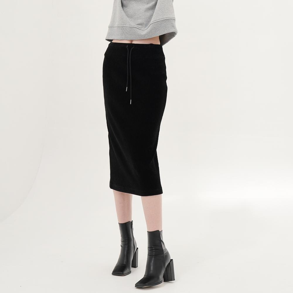 ACUD Corduroy Bending Skirt _Black