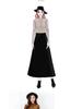 2025 High Waist Midi A-line Skirt - Versatile, Slimming, Plus Size, Hips Covering Women's Fashion for Spring, Autumn, Winter