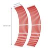 16pcs Bike Motorcycle 16-18inch Reflective Wheel Strip Stickers Decoration Accessory(Blue)
