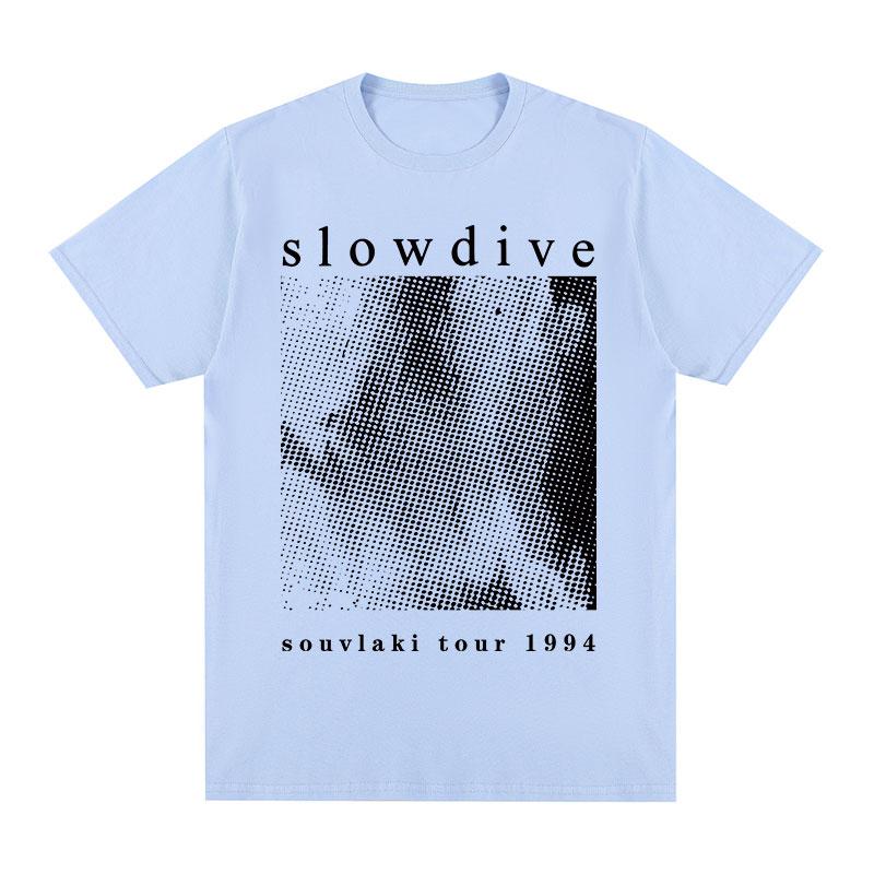 

Вінтажна футболка Slowdive Tour 1994 Бавовняна чоловіча футболка My Bloody Valentine Нова футболка Жіночі топи Унісекс 4XL