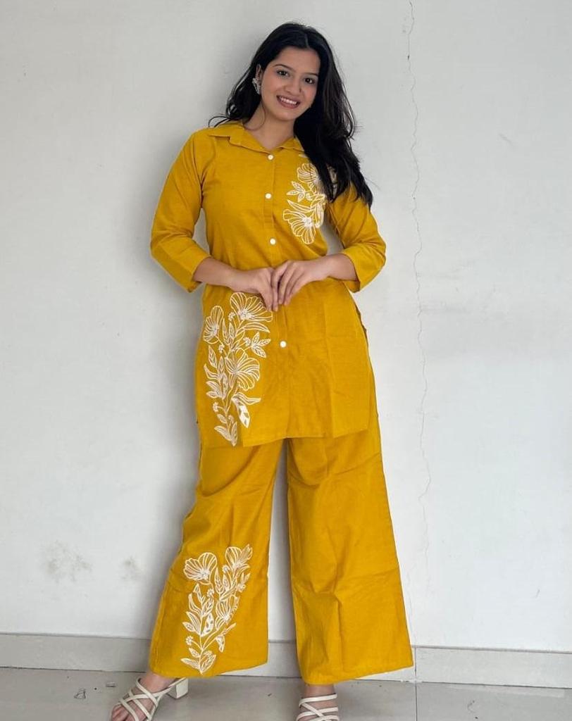Indian Women Designer Kurta Pant Cord Set Bollywood Top Tunic Kurti Pure Cotton Dress