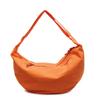 Large capacity nylon bag shoulder messenger bag new urban simple dumpling bag solid color casual student bag