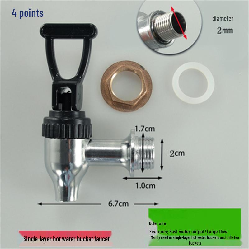 Weinas Stainless Steel Insulated Bucket with Original Faucet for Hot Water and Milk Tea