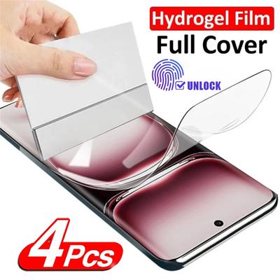 4PCS For OPPO Reno 14 13 12 Pro Slim Hydrogel Film For OPPO Reno 11 10 12 F 8T 7 8 Lite 6 9 Pro Plus Full Cover Screen Protector