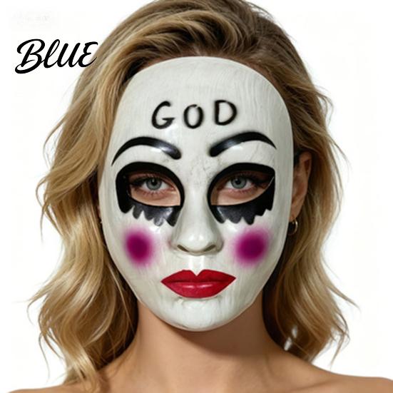 Nicht stickige Maske für langes Tragen Gruselige Halloween-Maske für Erwachsene Horror Realistisches Cosplay Party Gealtertes texturiertes Zubehör Gruselige Vollgesichts-Maskerade