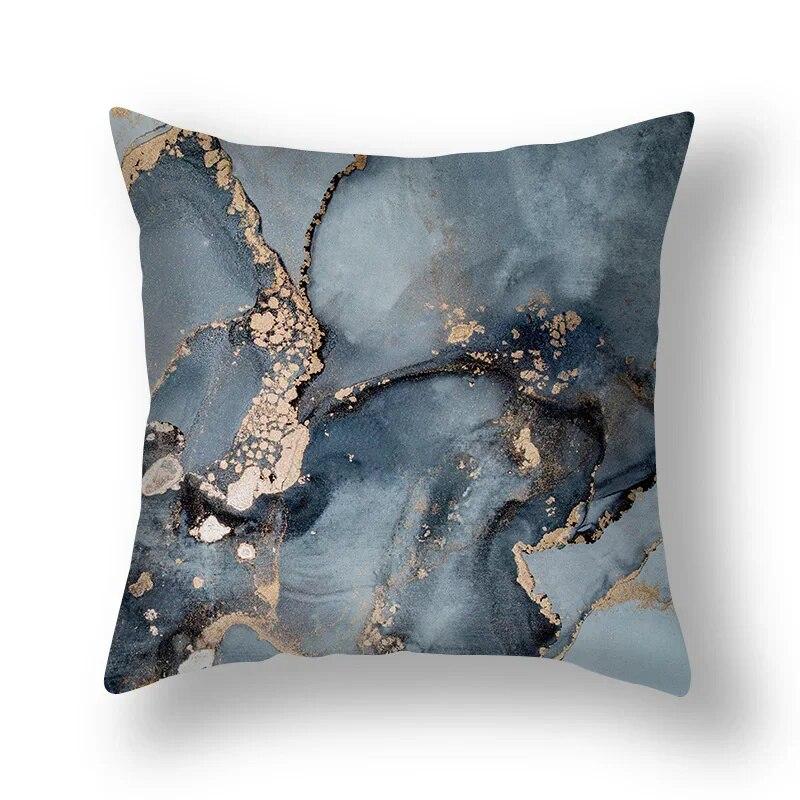 Modern light luxury simple fashion marble pattern set sofa chair office car bed cushion cover room home decoration pillowcase