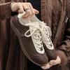 Men Women Summer Spring Autumn Casual Flat Shoes Leather LaceUp RoundToe New Casual Fashion Flats Lace Comfort Round Toe Size