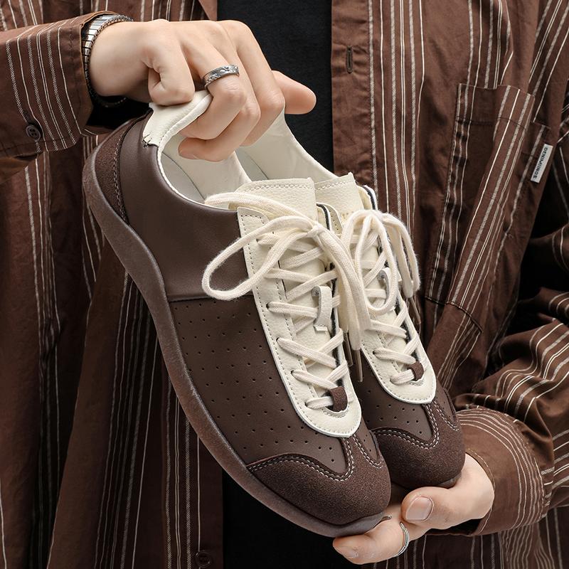 Men Women Summer Spring Autumn Casual Flat Shoes Leather LaceUp RoundToe New Casual Fashion Flats Lace Comfort Round Toe Size