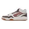 Li Ning Moon White Hi Ležérne Všestranné Hrubá Podrážka Protišmykové Odolné Priedušné Vysoké Tenisky Dámske Hnedé AGCU314-6