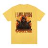 2026 Funny Skeleton Meme 100cotton mens shirt hawaiian luxury Graphic summer Harajuku short sleeve oversized Women fashion Tee