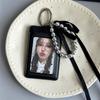 PU Leather Card Holder Idol Photocard Holder Keychain Idol Photo Cards Sleeve Photo Display Pendant Cards Cover