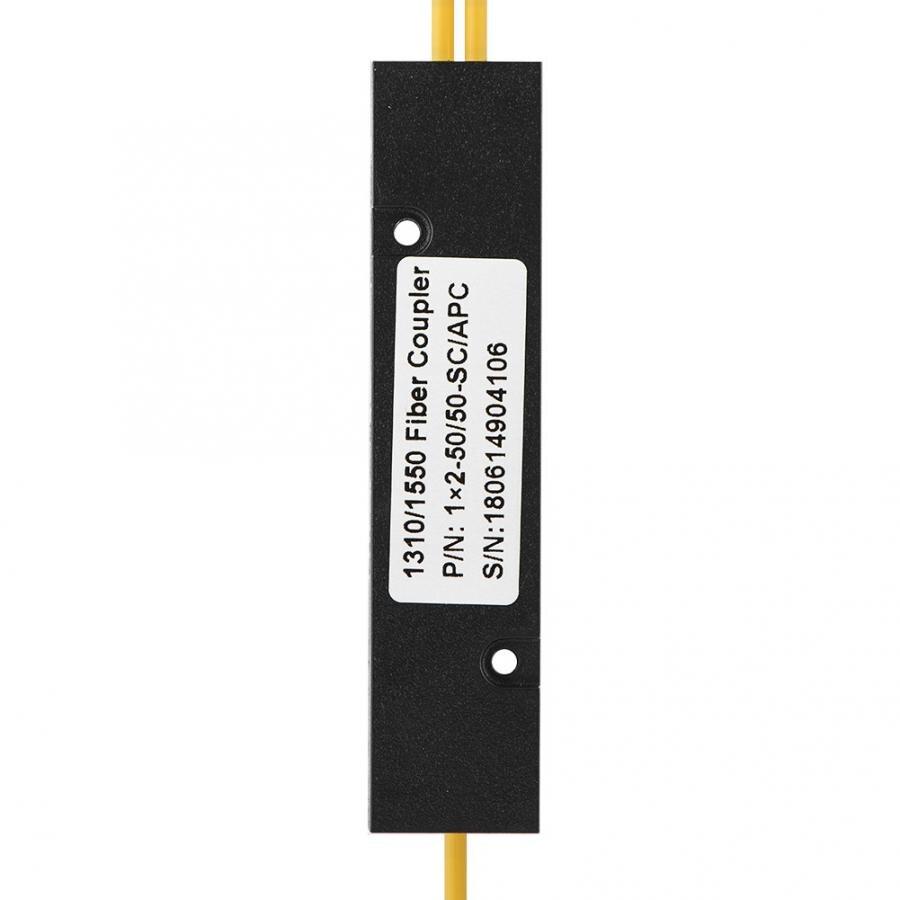 1X2 PLC Singlemode Fiber Optical Splitter SC/APC PCL Splitter Computer Cable Sleeve