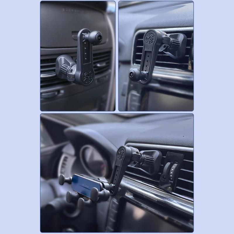 17mm Ball Mount Extension Adapter 360 Degree Rotating Arm Adapter Car Mount Phone Holder Extension Rod