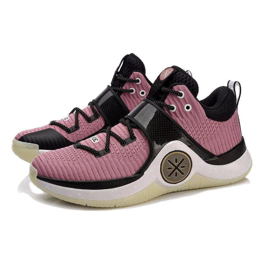 Li Ning WOW 6 Comfortable Non slip Lightweight Low top Basketball Shoes Men's Rose Pink ABAM089-82