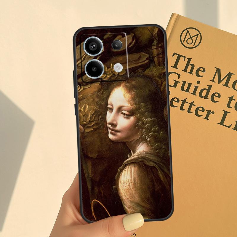 

Leonardo da Vinci Mona Lisa Art Cover For Xiaomi Redmi Note 13 Pro 9 10 11 12 14 11S 12S Case For Redmi 14C 12C 13C 10C 15 C Redmi 10C