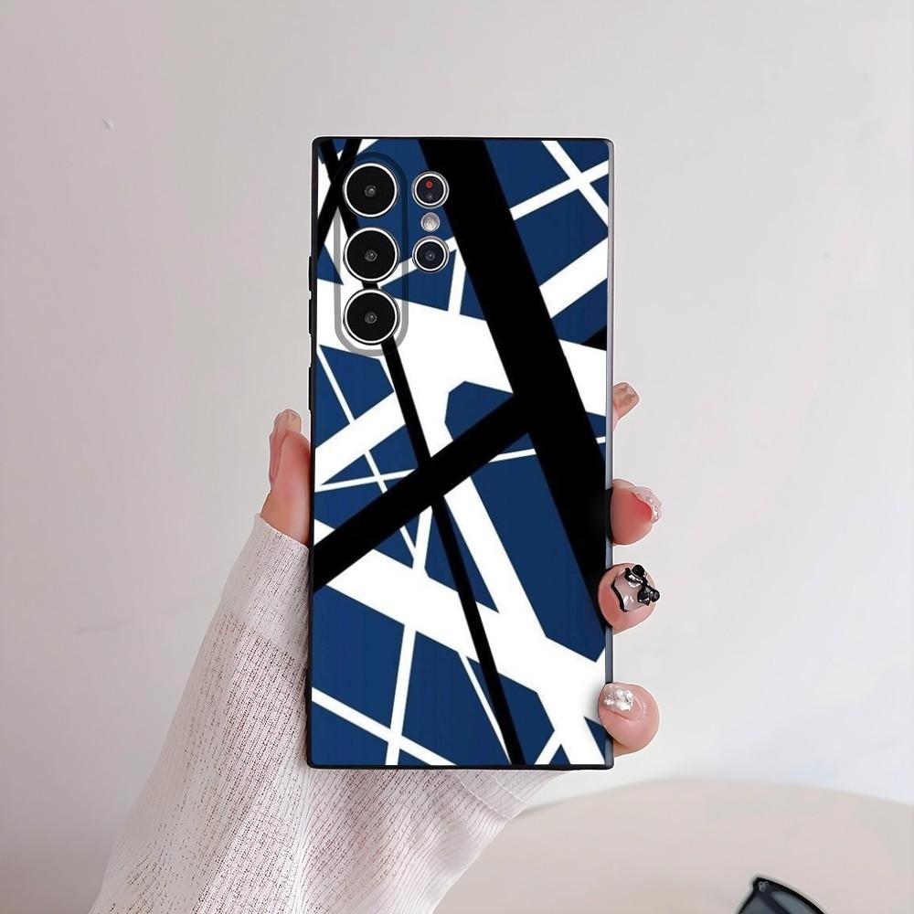 

E-Evh Guitar Pattern Phone Case For Samsung Galaxy S25 S24 S22 S23 Ultra S21 S20 Plus 5G Frosted Non-Slip Full Cover Soft Case samsung S23