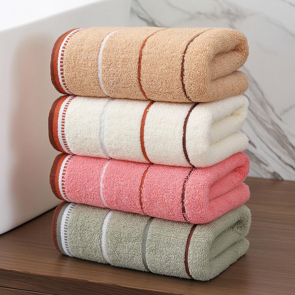 Cotton Towel With Embroidery For Home Use Perfect Absorption Gift For Women