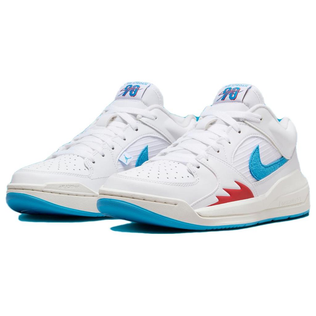 New JORDAN Stadium 90 White Dark Powder Blue Women's FB2269-100