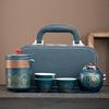 Portable Kung Fu Tea Set for Travel, Camping, and Business Gifts with Logo