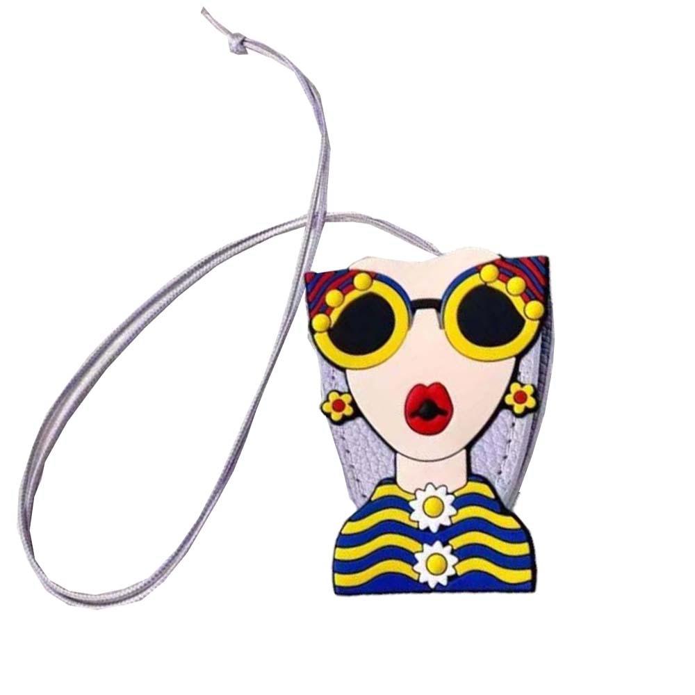 Embroidery Leather Sunglasses Storage Necklace Anti-lost Magnetic Glasses Protective Rope  School