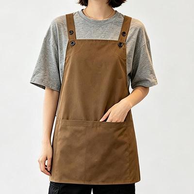 Waterproof Custom Logo Apron for Coffee, Milk, Supermarket, and Fruit Shop Staff