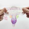 Klarer Glitzer-Quietscheente Mini Liegende Ente Angstlinderndes Sensorisches Spielzeug Langsam Aufgehendes Stressball Tierform Spielzeug