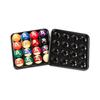 Standard Billiard Ball Tray Black Plastic Pool Ball Carrying Tray 16 Holes Snooker Billiard Ball Storage Holder Tray for Billiard Pool Table