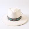 Popular European and American Style Suede Big-brimmed Top Hat, Men's and Women's Classic Fashion Western Cowboy Hat