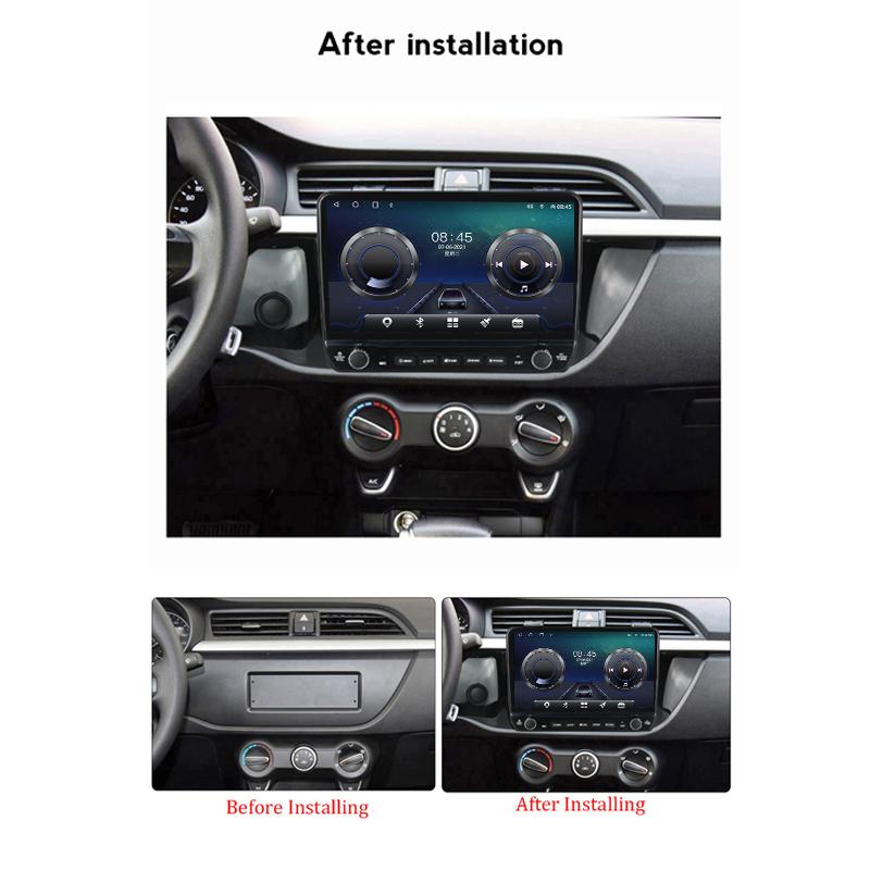 Android Car Radio For KIA RIO 4 2016-2019 With Button Knob 10 Inch Multimedia Player Navigation GPS Carplay 2+32GB