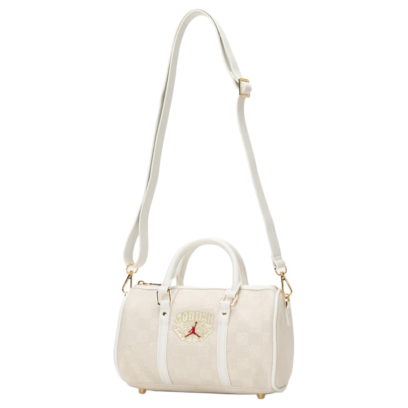 

Jordan Logo Bowling Bag Unisex Handbag Cotton-Candy-White JD2613097AD001 Marshmallow White