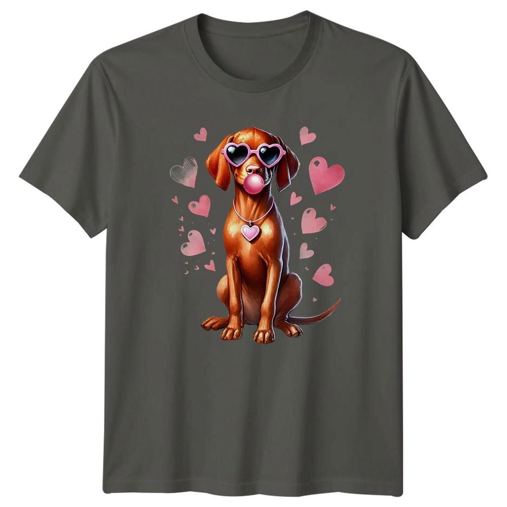 Dog Sunglasses Bubblegum Valentines Day Holidays Unisexs TShirt Unisexs Tee Graphic S