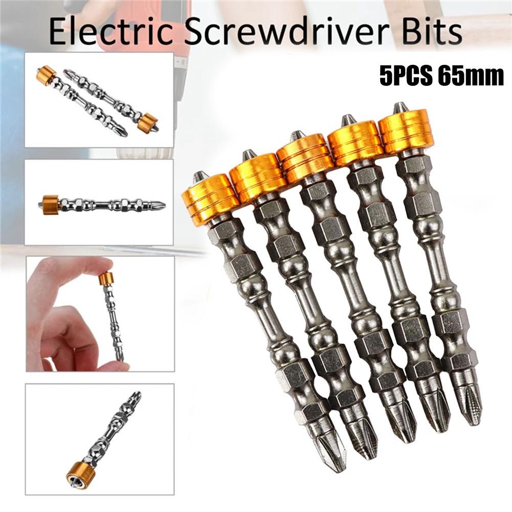 Alloy Steel PH2 5pcs 65mm Bit Double-Headed Cross Drill Hand Tools Nutdrivers Screwdrivers Tools Workshop Equipment