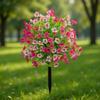 Realistic Flower Stake 22Inch High Artificial Plant Outdoor Plastic Flower For Garden Patio Front Porch Yard Landscaping