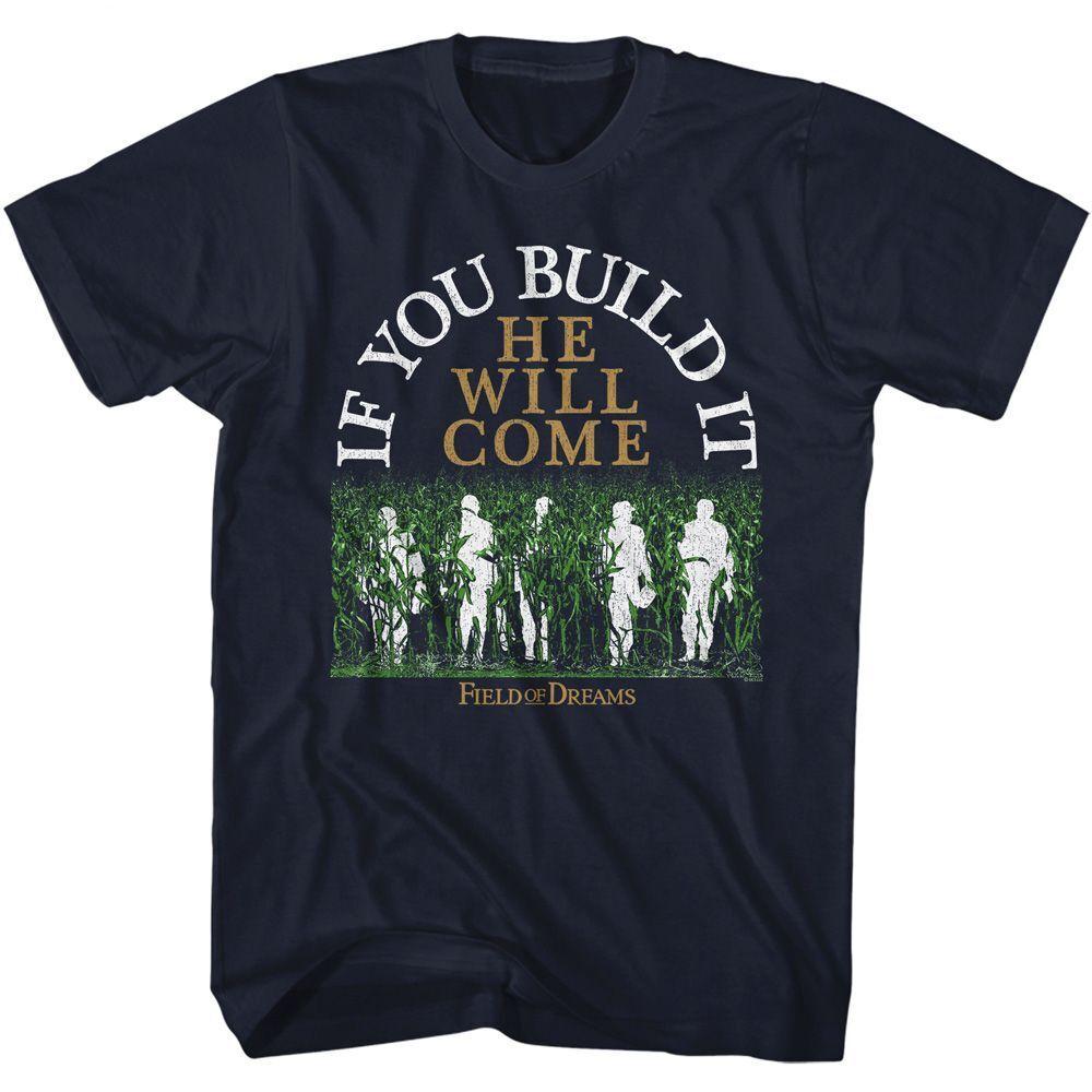 

Field of Dreams He Will Come Navy Adult T-Shirt M