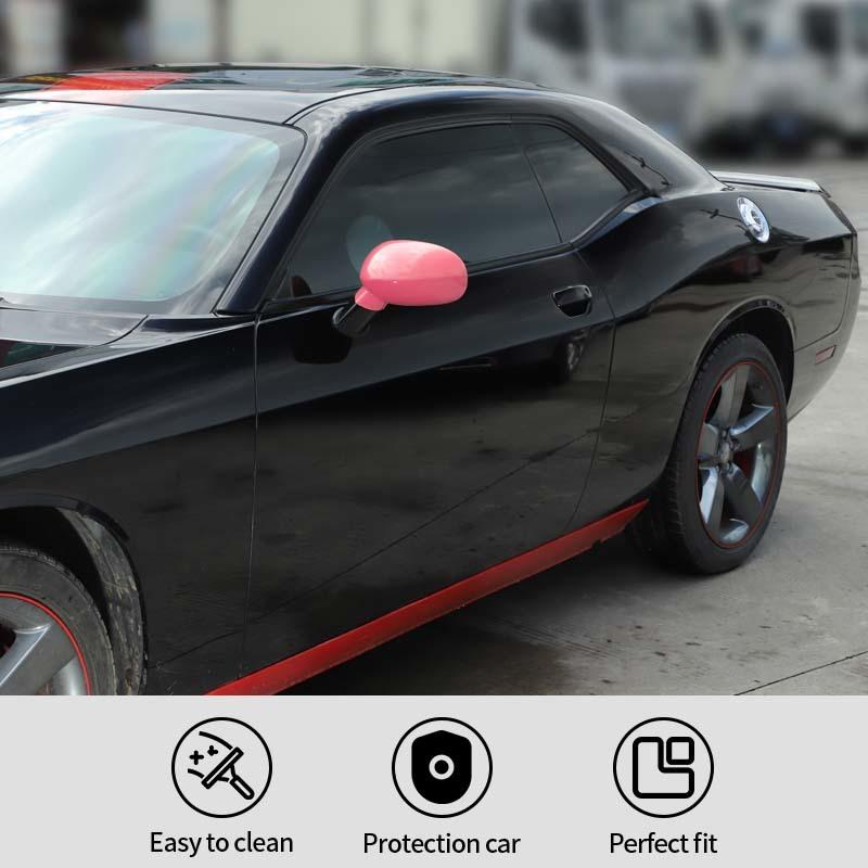 Bilbackspegel Skaldekorationsskydd för Dodge Challenger 2009 Up ABS Exteriörtillbehör