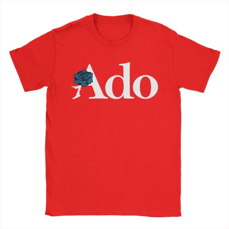 

Ado WORLD TOUR Hibana Cotton T-Shirt for Man Women Summer Aesthetic TShirt O Neck Novelty Tee Shirt Oversize Print Clothing XL червоний