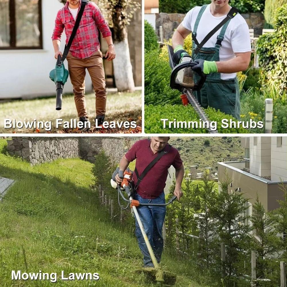 Durable Nylon Mower Shoulder Strap Adjustable Hanging Weeding Machine Strap  Garden Harvester