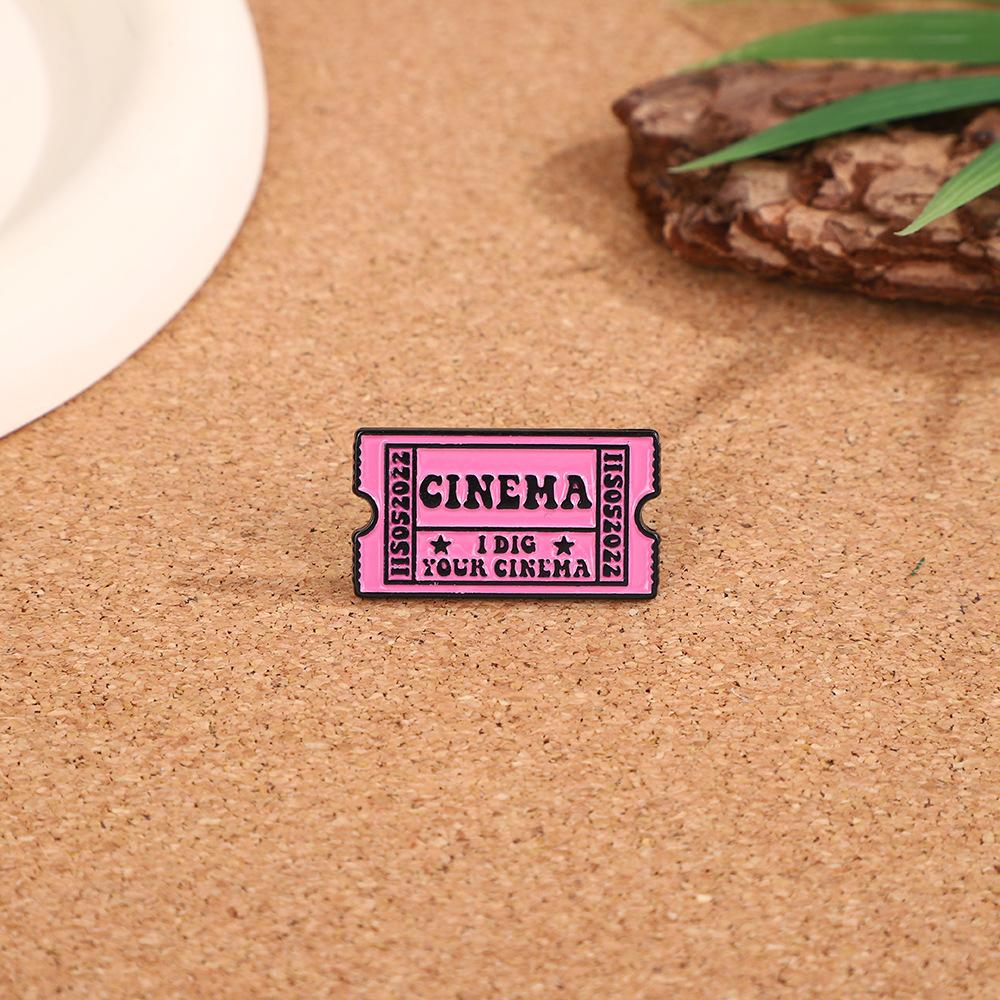 English Alphabet Brooch Cartoon Cute Versatile Premium Sense Bag Accessories
