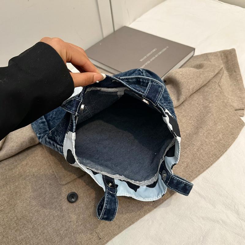Denim Women's Bag  New Fashion High Capacity  Durable  Resistant  Popular  Versatile  Unique Shoulder Bag