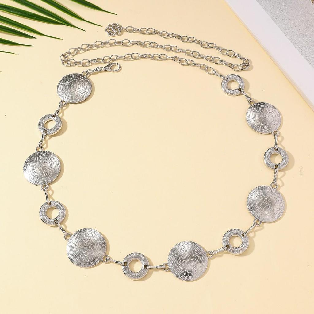 Bohemian Retro Metal Waist Chain for Women - Ethnic Style Body Jewelry