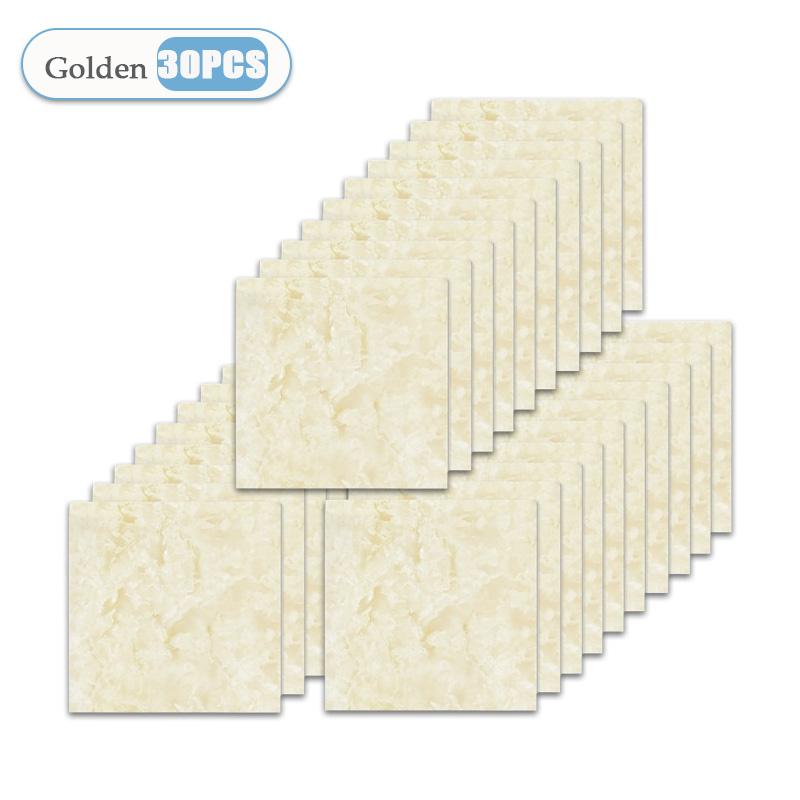 10-50PCS Marble Style Floor Stickers Thickened Self-adhesive Flooring Wear-resistant PVC Flooring Stickers Household Floor Mats