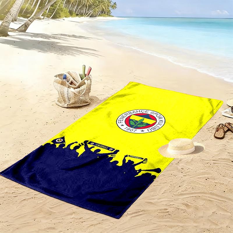 Fenerbahçe Legacy: Spirit Beach Towel Outdoor Camping Portable for Travel Absorbent Bath Towel Quick-drying Swim Towel Seaside