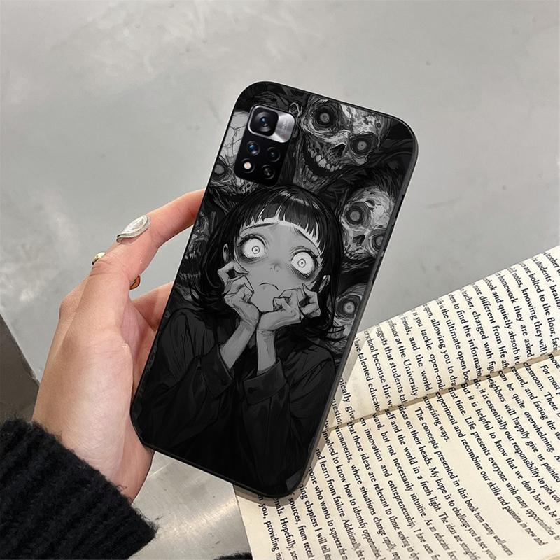 

Phone Case For Xiaomi Redmi note 14 Pro 14 13 12 11 10 Pro 14S 12S 11S Redmi 14C 13C 10 Horror Anime Girl Redmi Note 13 Pro 5G